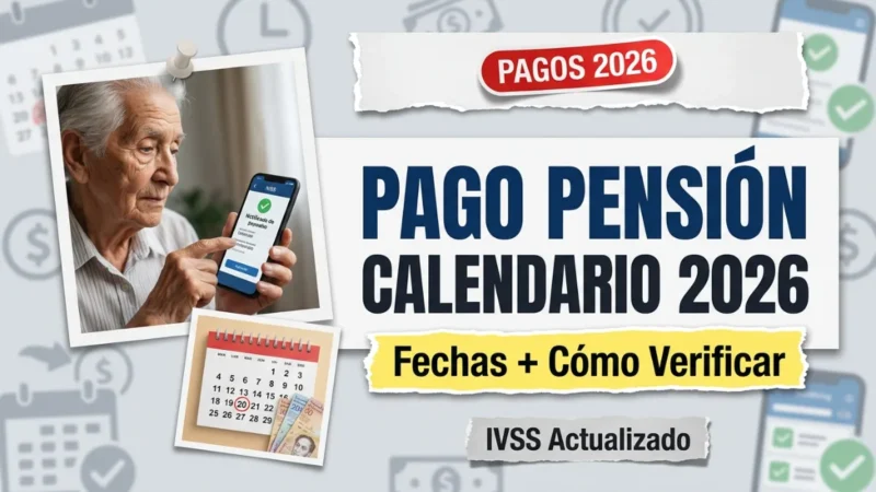 Pagos de pensión mensual en Venezuela 2026: calendario y cómo verificar el estado