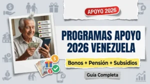 Programas de apoyo del gobierno para adultos mayores en Venezuela 2026: guía completa