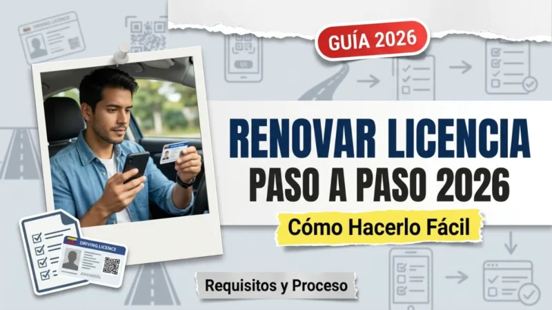 Cómo renovar la licencia de conducir en Venezuela 2026: guía paso a paso